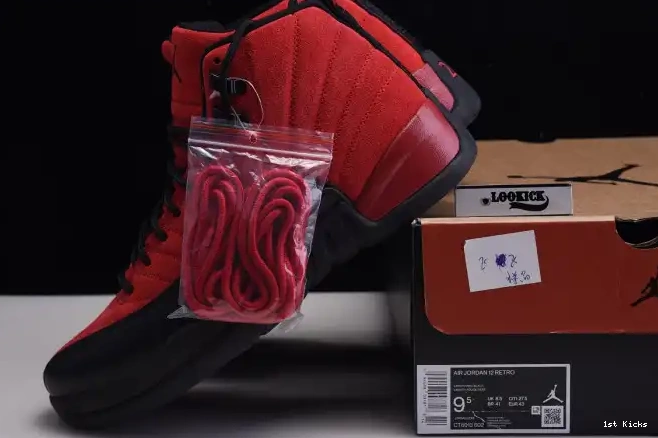 1st Kicks Shoes Jordan Retro CT8013-602 Flu 12 Air Game Reverse 0609